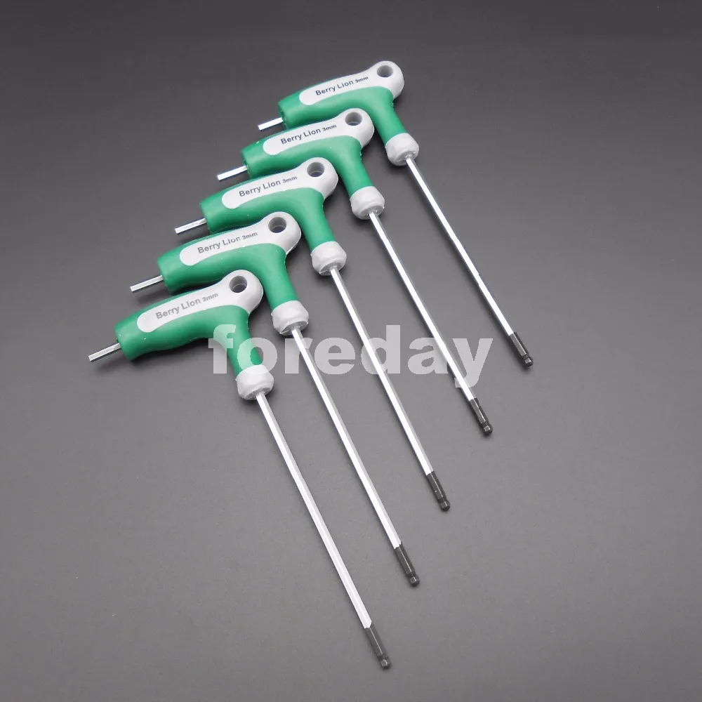 5PCS X 3MM T-Handle Hex Allen Keys Metric Wrench M3 7-Handle spanner Ball end 7-Shape HQ 1 LOT = 5PCS *BT789X5