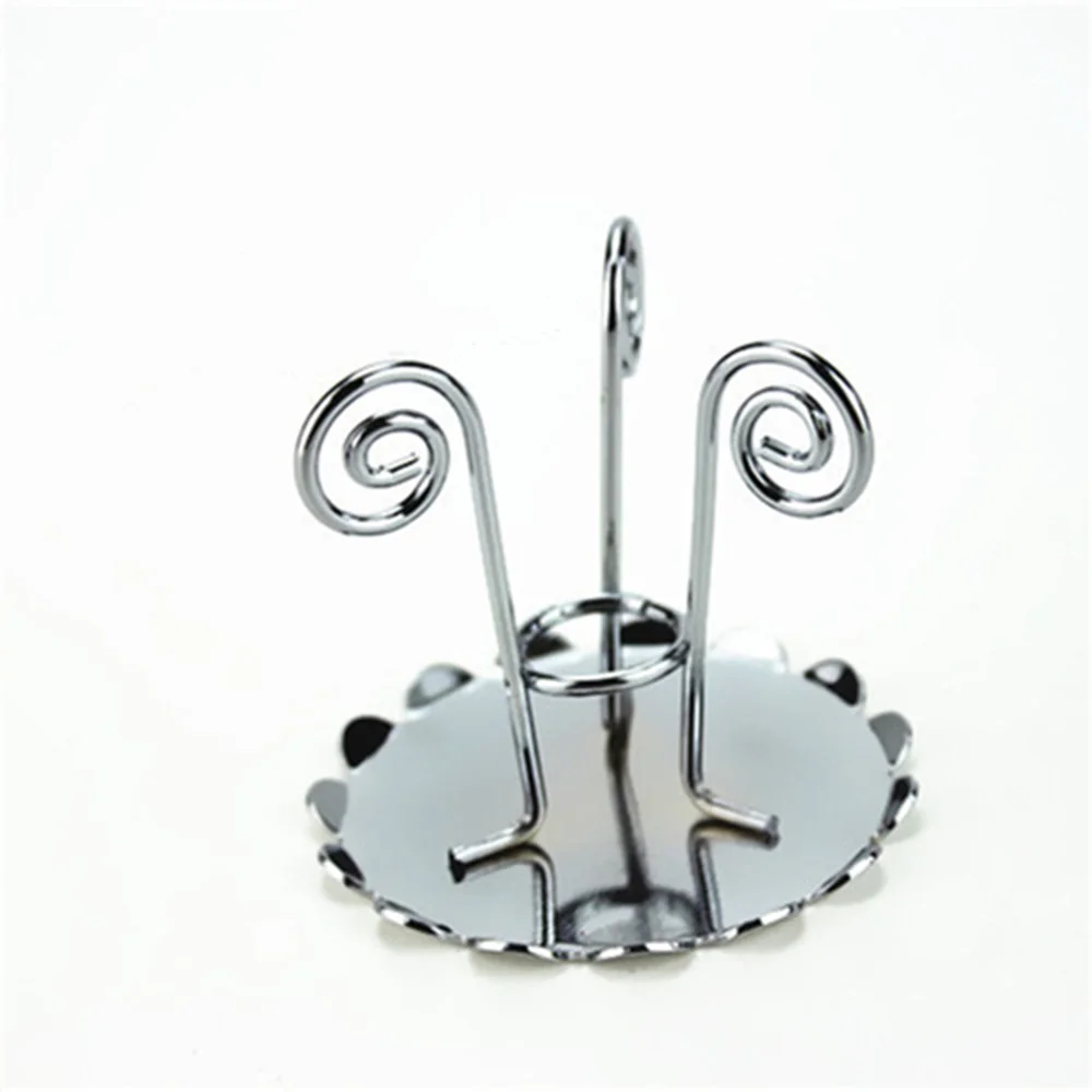 1/12 Poppenhuis Miniatuur Accessoires Mini Metalen Thee Tafel Simulatie Meubels Model Speelgoed voor Poppenhuis Decoratie