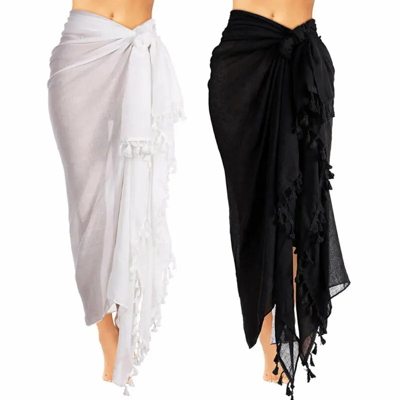 Beach Wear Cover Up Badpak Wrap Rok Sarong Jurk Vrouwen Badmode Bikini