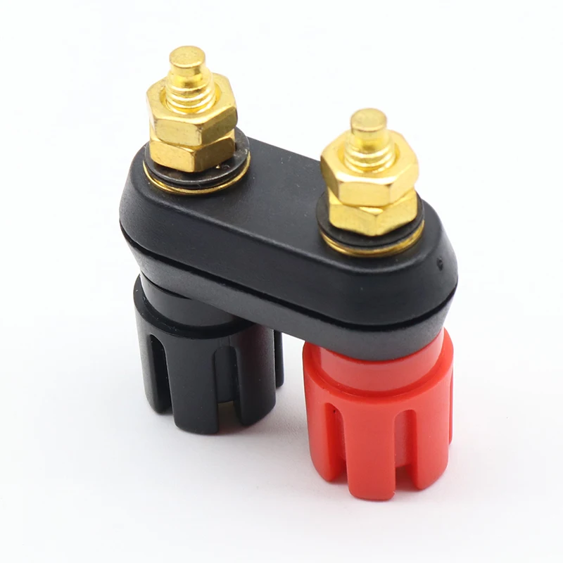 1 pcs Speaker banana plug BINDING POST terminal connector banana socket Dual Female Banana Plug for Speaker Amplifier