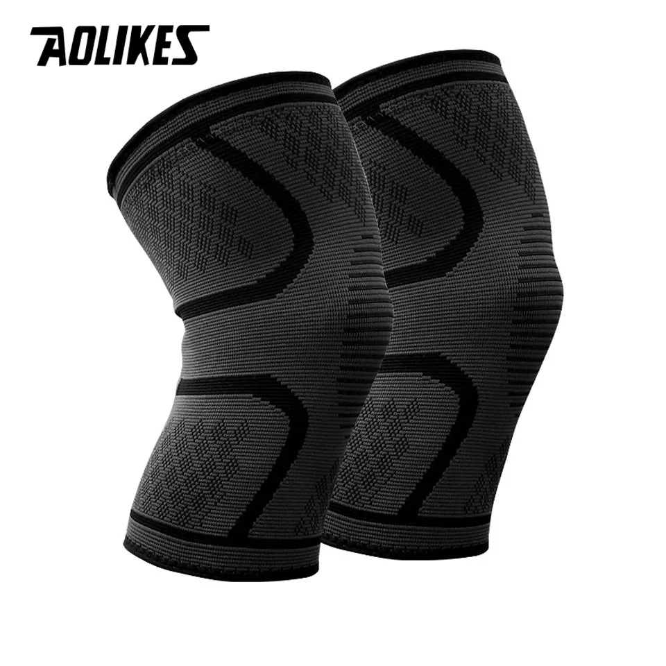 1 Pcs Nylon Elastic Sports Knee Pads Breathable Knee Support Brace Running Fitness Hiking Cycling Knee Protector Joelheiras