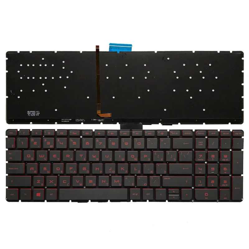 Teclado Retroiluminado Russo para hp Omen 17-w000 17-w100 17-w200 17t-w000 17t-w100 17t-w200 17-w001la 17-w101la 17-w 17-w202la
