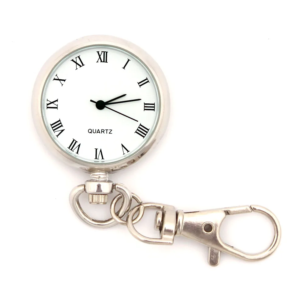 Novelty Retro Thạch Anh Độc Đáo Guitar Design Pocket Watch Keychain Key Ring Đính xe key ring car key ring Cho Phụ Nữ người đàn ông