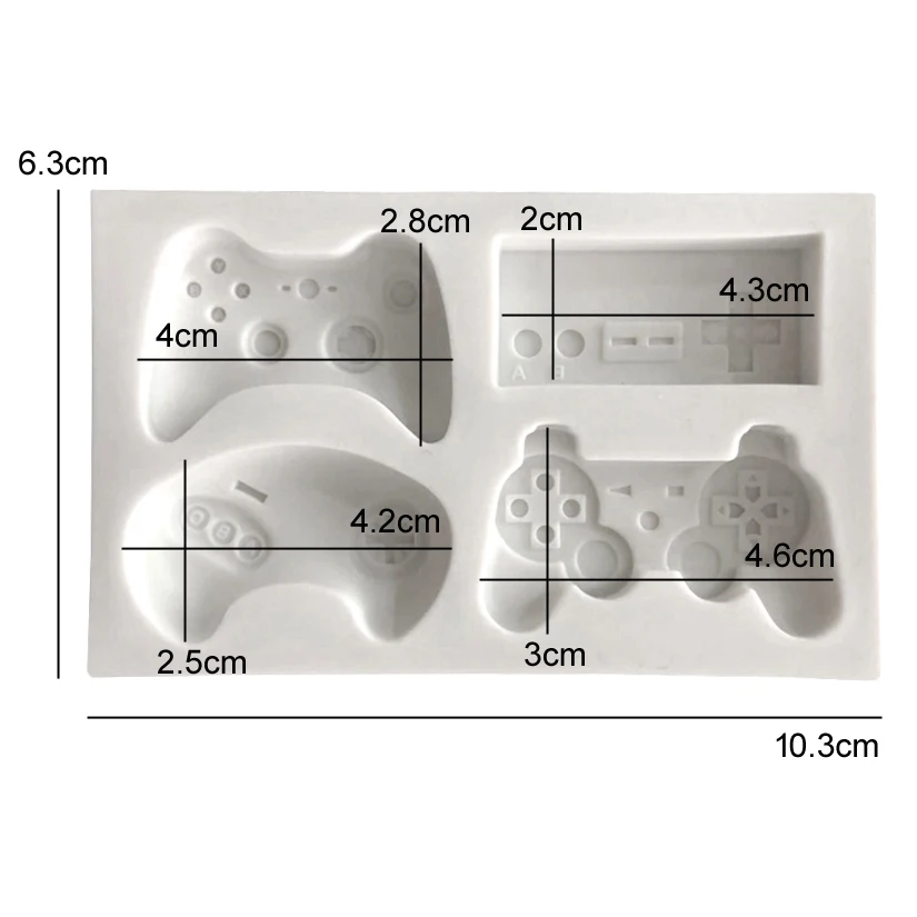 Game Controller Silicone Mold Fondant Cake Decorating Tools