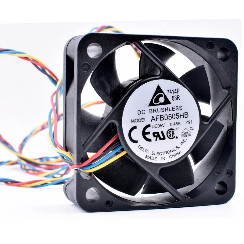 

AFB0505HB 5cm 50mm fan 50x50x15mm DC5V 0.45A 4 lines pwm large air volume cooling fan