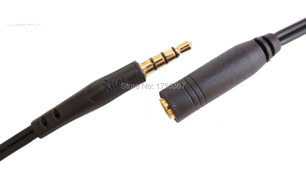 Notebook computer headset extension line cable 3.5mm to 3.5mm Computer(Mobile phone) to Computer headset.