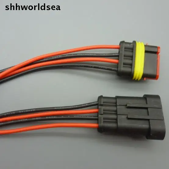 

shhworldsea 5/30/100pair/lot 1.5mm 5Kits Car Auto 4Pin Way Sealed Waterproof Electrical Wire Connector Plug Set