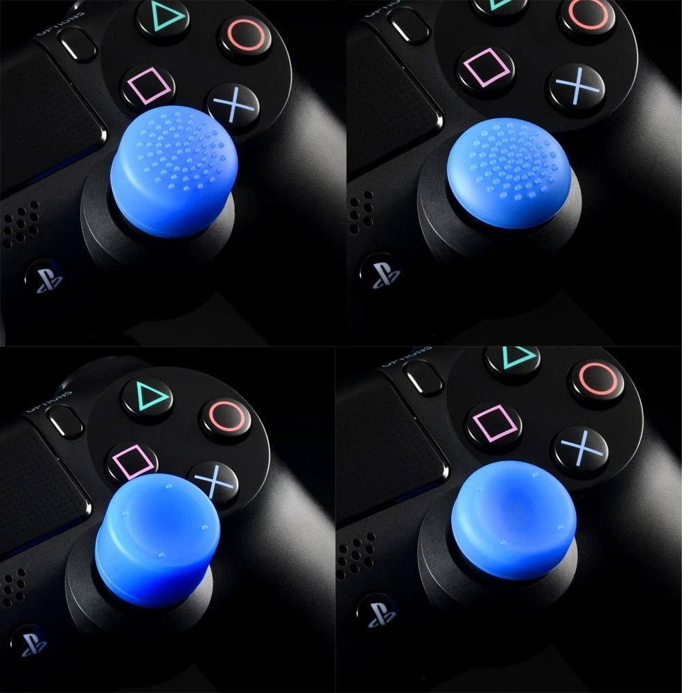 Silicone Gamepad Cover Case Skin for Dualshock 4 /PS4 /PS4 pro Slim Console Controller &Stick Grip Caps Anti-slip Joystick Cover