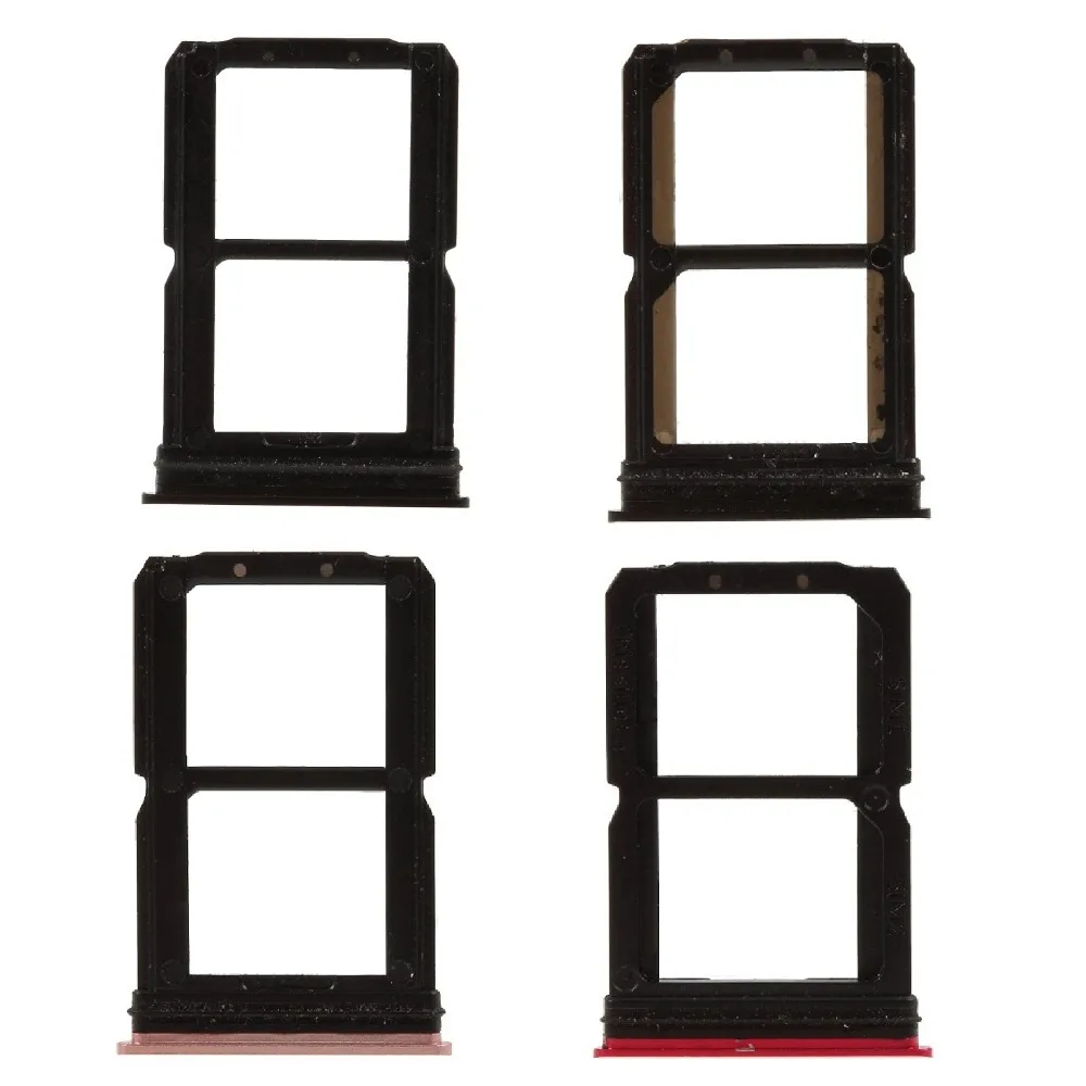 

10pcs/lot Dual SIM Card Tray Holder Replacement for OnePlus 6 A6000 Black Gold Red Color