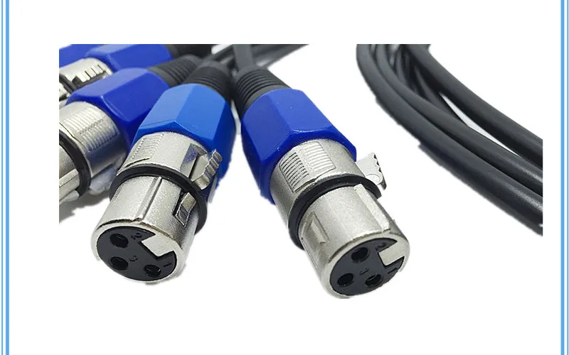 10PCS / 3-PIN DMX cable  (1M,2M,) LED PAR stage lights dmx Signal line dj equipment