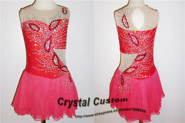 Hot Sales Figure Skating Dresses For Girls New Brand Skating Dress Competition Custom DR3211