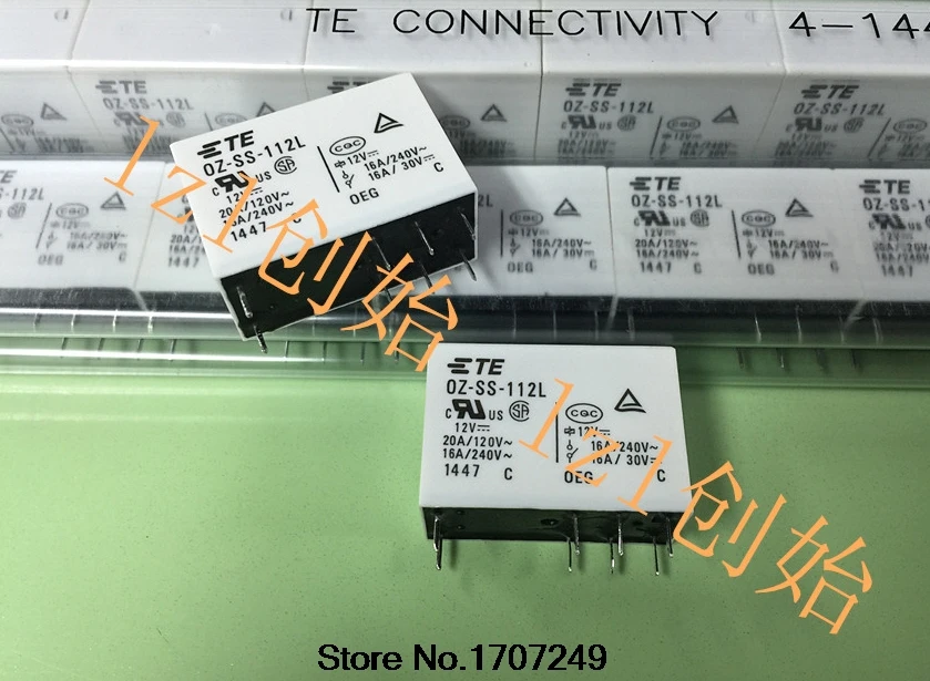 Free Shipping 100% new original relay 10pcs/lot  OEG Power Relay OZ-SS-112L  20A 8PIN DC12V