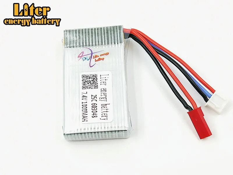 

20pcs 7.4V 1000mAH 25C Lipo Battery For MJXRC X600 F46 X601H JXD391V aircraft 7.4 V 1000 mAH 2S Lipo battery 7.4 JST plug 603048