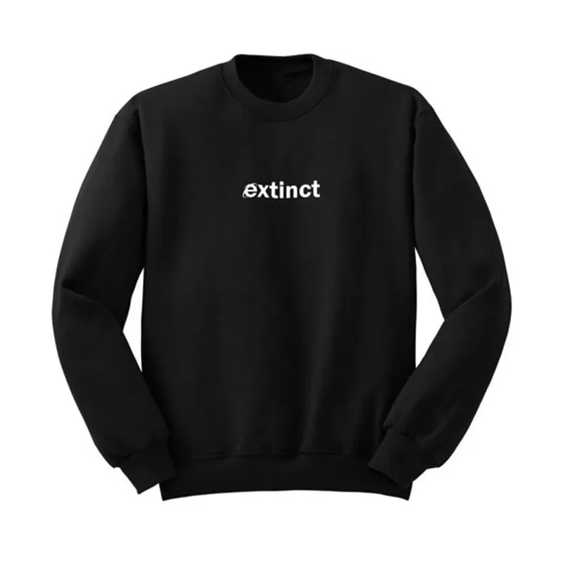 Skuggnas Extinct Sweatshirt 90s Internet Explorer Vaporwave Tumblr Inspired Hoodies Pale Pastel Grunge Aesthetic Black Grid