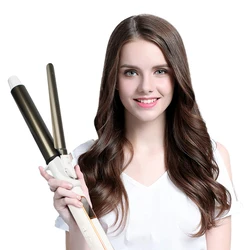 USA Hot Selling Professional Ceramic Magic Wave Rotating Wand Curler Hair Curling Iron