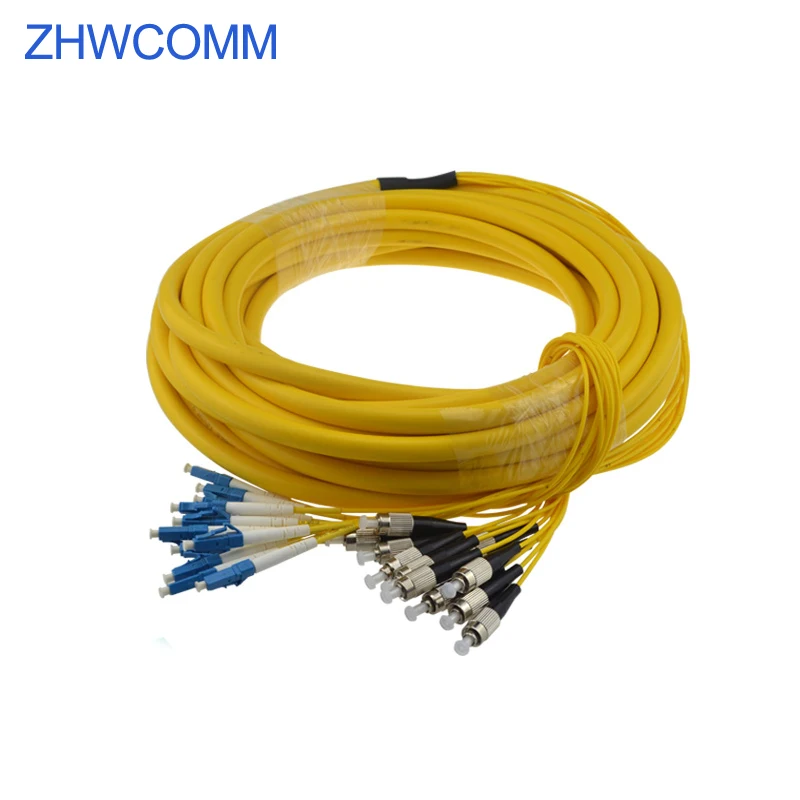 ZHWCOMM LC-FC 12 core branch fiber optic patch cord FTTH Fiber optic Indoor Cable