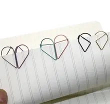 Metal Drop Shape Paper Clips 60pcs #4