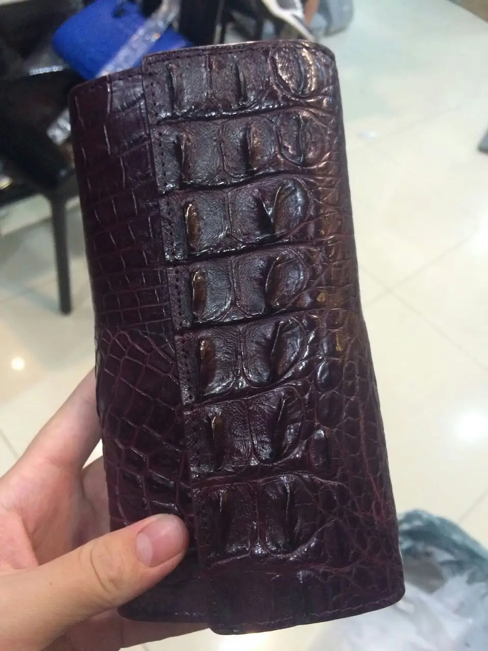 100% genuine crocodile leather wallets and purse alligator skin wallets women clutch alligator skin