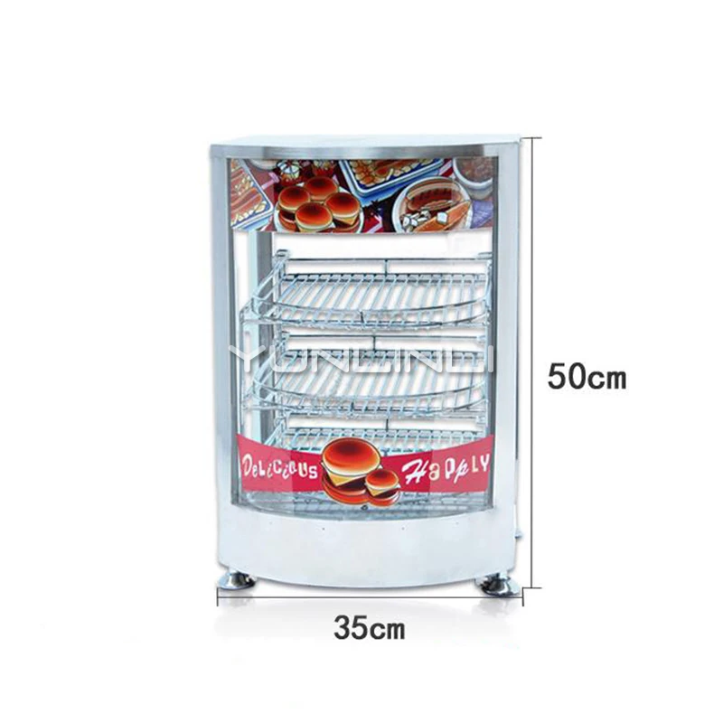 Commercial Food Warming Showcase Electric Cooked-food Heat Preservation Case Electric Food Display Cabinet NP-647