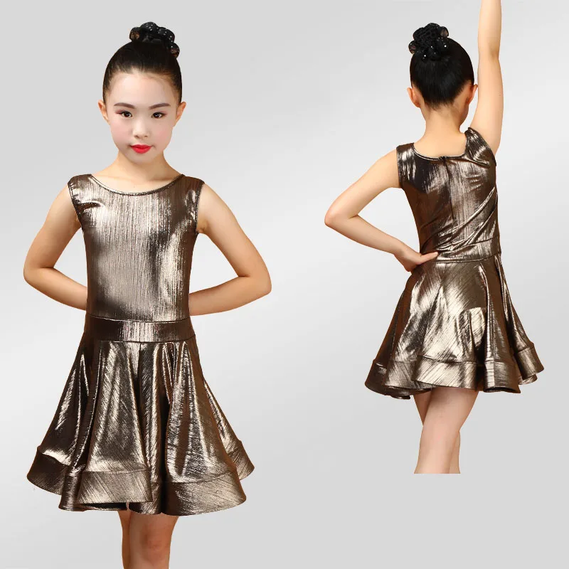 Meisjes Latin Dans Jurk Kinderen Prestaties Kostuum Latin Danswedstrijd Jurk Kids Tango/Rumba/Samba Dans Kleding DQL874