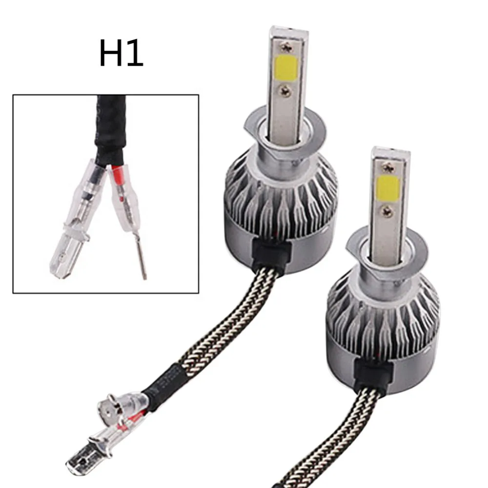 enjoydeal 2pc 360 degree LED Light Lamp Bulb Car Headlight Fog energy saving Auto Headlamp Super Bright COB Lamp Bulb Lighting