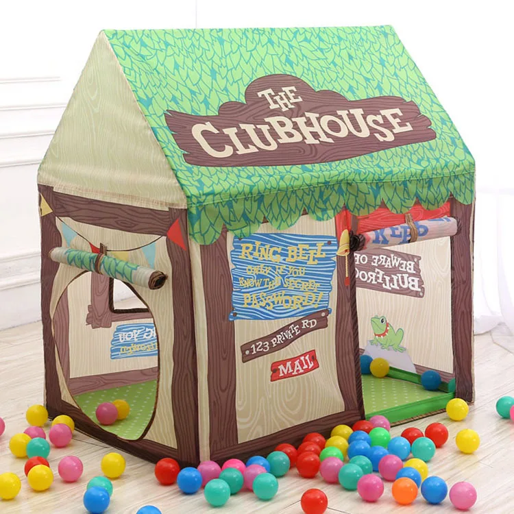 New Printing Children's Toy Tent Boys Game House Princess Tent The Club House Tent Ball Pool