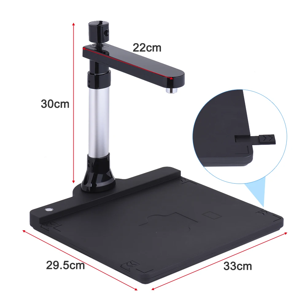 Camera Scanner Dual Lens 10 Mega-pixel HD A3 Document Scanner OCR Book Scanner Office Book Image Document Camera A4 A5 Scanner