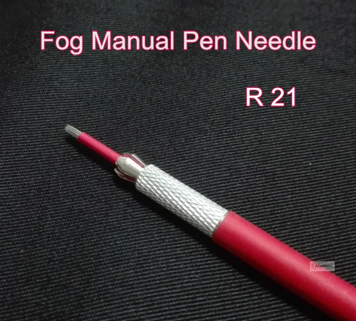 

20pcs 21 Round needles for manual pen permanent makeup fog eyebrow needle R21 liner microblading tattoo pen blades