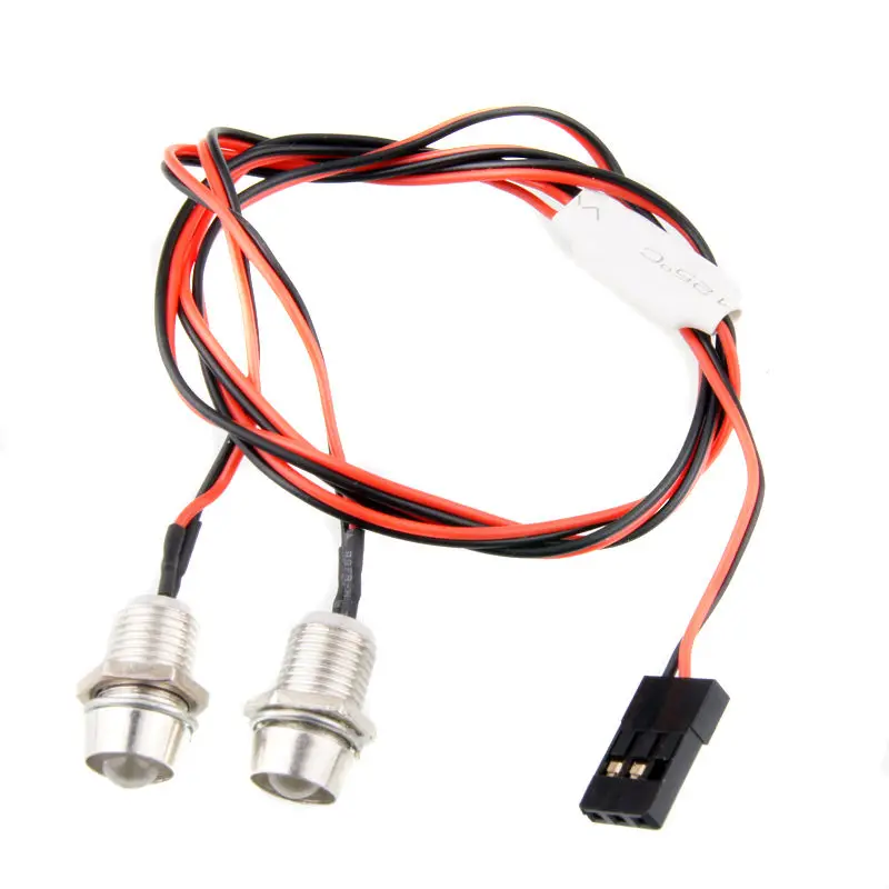 1Set 2&4 Metal Lamp LED Light Lights 3V-7V 3mm 5mm For 1/10 1/8 Nitro Electric Power RC Remote Control Cars