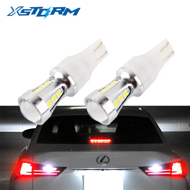 2Pcs T15 Led Bulb Canbus OBC Error Free Interior Emitter 921 912 W16W Car lamp External Auto Lights 18-SMD 3030 6000K White