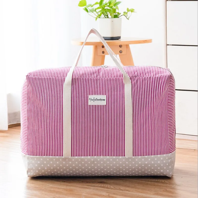 Five Generations Storage Bag of Thick Cotton and Linen, Clothing Quilt Bag, Washable Finishing Bag, Soft Storage Box