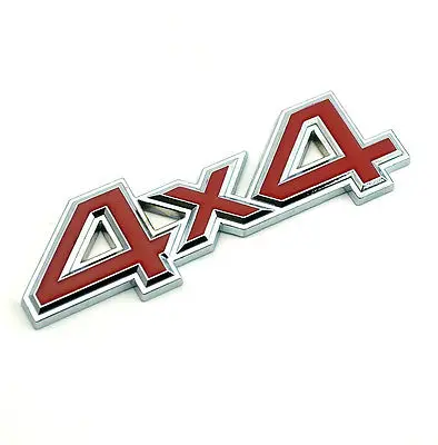 1 Pcs New Arrival Chrome 4X4 Emblem Front Racing Grill Grill Badge Car Styling