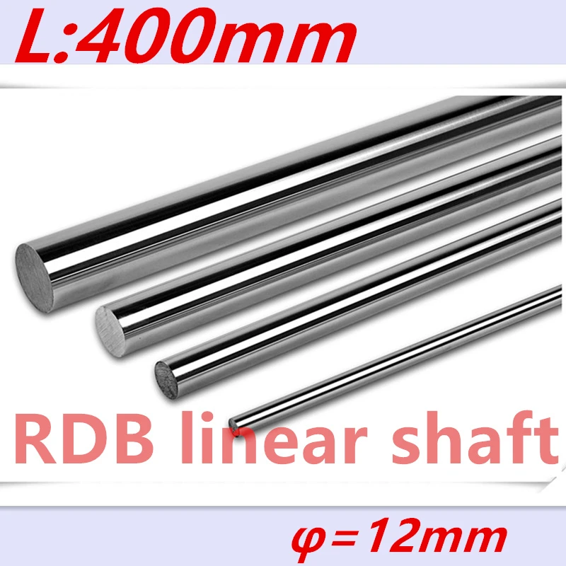 

2 pcs 12mm linear shaft 400mm long linear rod 12x400mm CNC linear shaft hardened rod linear guide rail cnc parts