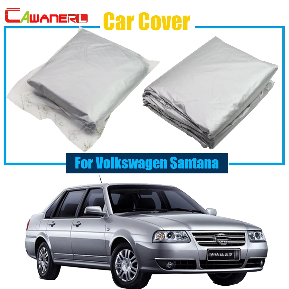 

Cawanerl Full Car Cover Outdoor Anti-UV Rain Snow Sun Resistant Cover Sun Shade For Volkswagen Santana 2000 3000