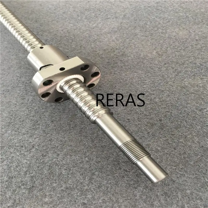 SFU1204 150 200 250 300 350 400 450 500 550 600 650 mm  ball screw with 1204 flange single ball nut BK/BF10 end machined