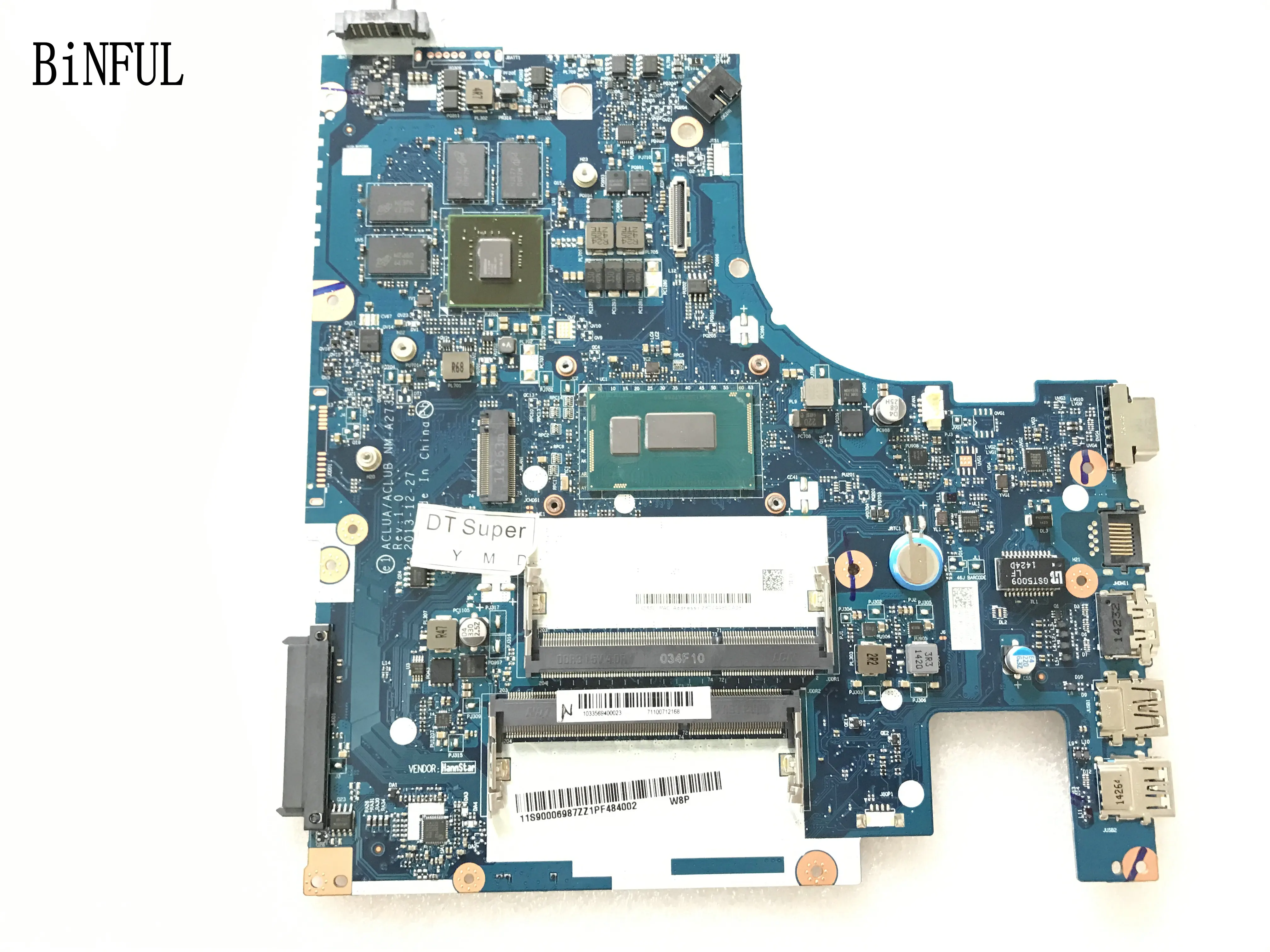 VERSPROCHEN WOKRING ACLUA / ACLUB NM-A273 LAPTOP MOTHERBOARD FÜR LENOVO Z50-70 MIT ONBOARD PROZESSOR I5 ,GPU GT840M /GT820M