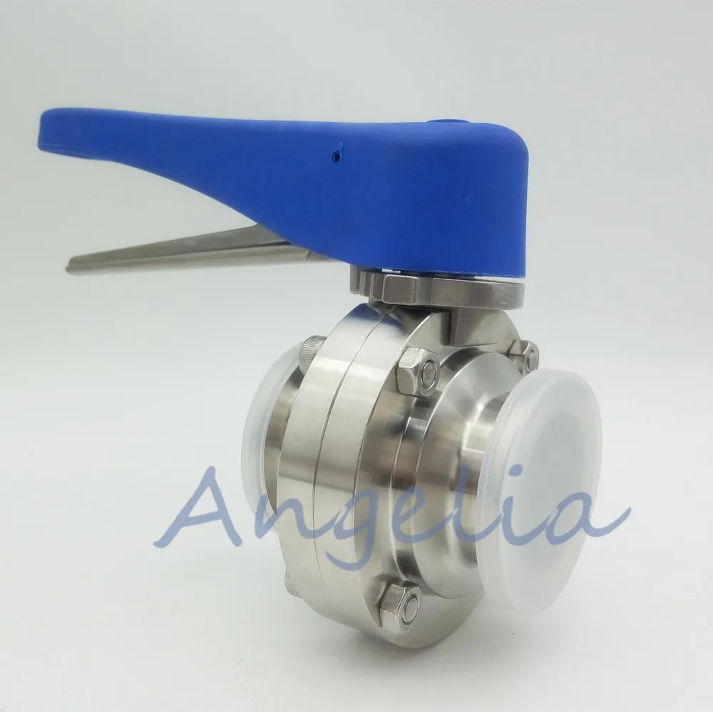 

2" Sanitary Stainless Steel 316 Clamp Multi-Position Handle Butterfly Valve