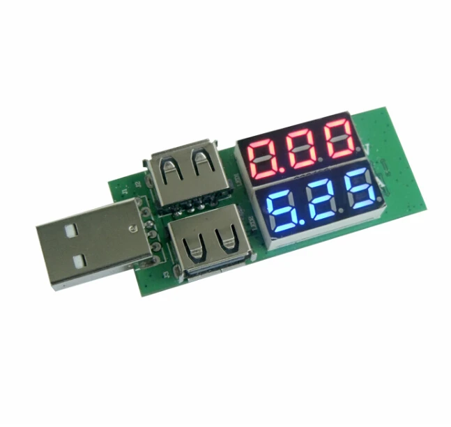 1pc New USB Current Voltage Tester Meter USB Voltage Ammeter USB Detector Double Row Shows Gauge Facotry Online Wholesale