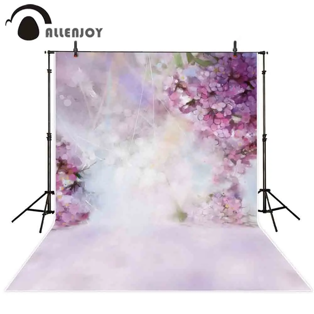 Allenjoy flower photography backdrop spring bokeh easter garden background photo studio photophone photobooth photocall fabric