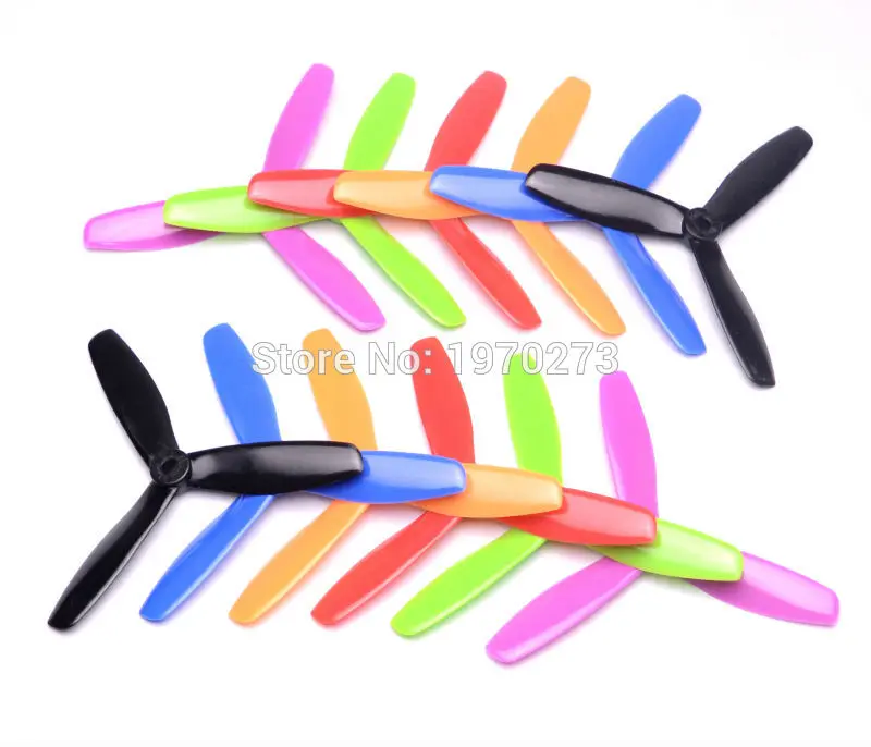 20pcs / 10 Pairs 5045 5*4.5 3 blades Bullnose Propeller Props For FPV DIY Mini Racing Quadcopter