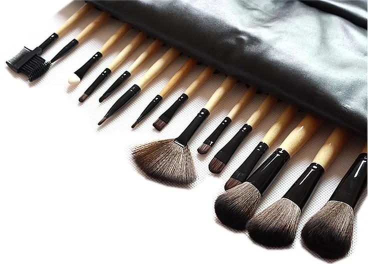 

Brand new 2014 professional 15pcs makeup brush set tools,a flat eye shadow brush,make up brush kit pincel maleta de maquiagem