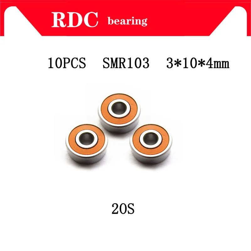 

High quality 10PCS ABEC7 SMR103 2OS SMR103C 2OS 3*10*4mm Stainless Steel Hybrid Ceramic Bearing/Fishing Reel Bearings SMR103-2RS