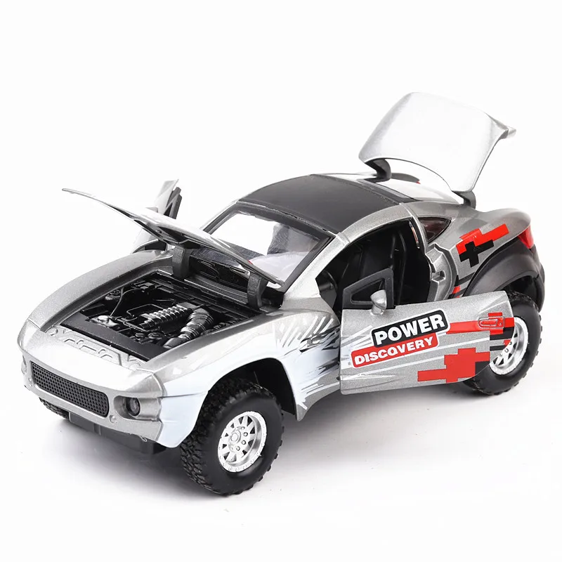 1:32 alloy ziehen spielzeugauto modell, musical & blinkenden offenen türen, hohe simulation Rally Ares SUV, diecast metall, freies verschiffen