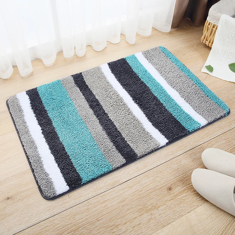 Bathroom Mat Absorbent Non Slip Microfiber Living Room Bedroom Yellow Grey Blue Yellow Mats 45x65cm/50x80cm tapetes de cozinha