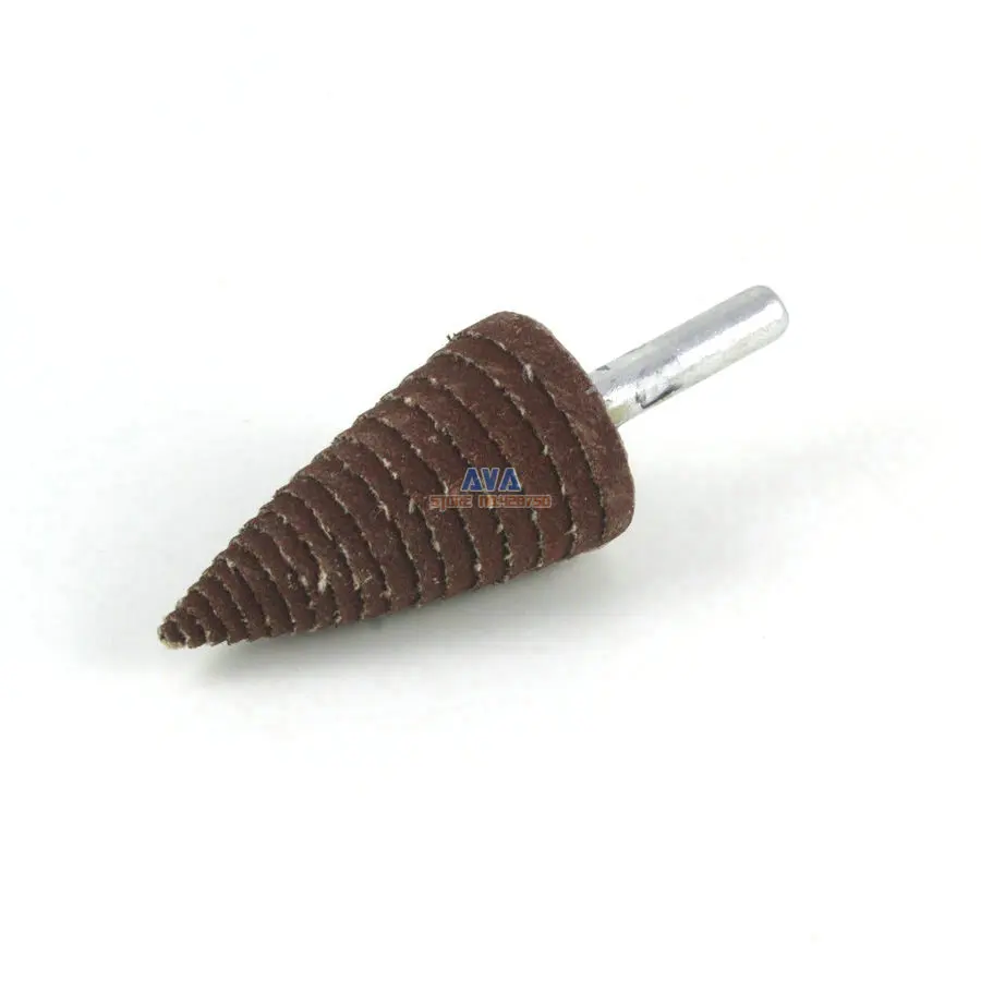 

10 Pieces 25x40mm 320 Grit Cone Deburring Abrasive Flap Sanding Wheel 6mm Shank