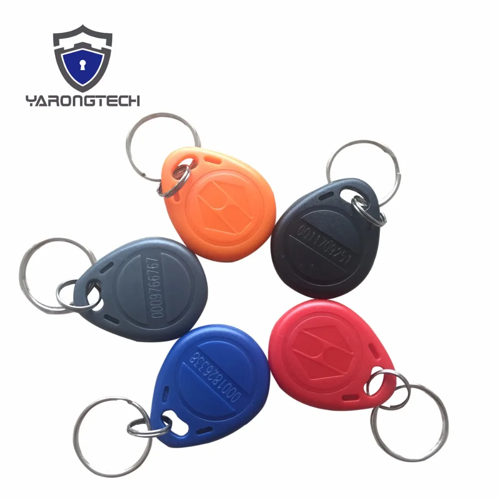 

rfid fob 125khz em4100 tk4100 read only key chain (pack of 10)