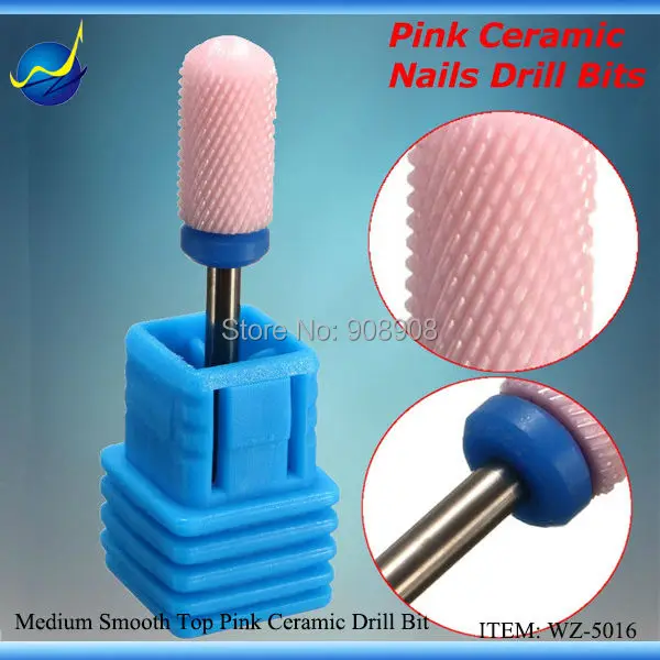 1 PC Pink Ceramic Nail Bits Barrel Ball Pro Nail Art Tool For Electric Manicure Pedicure Manicure Teeth Whitening Dentist Drill