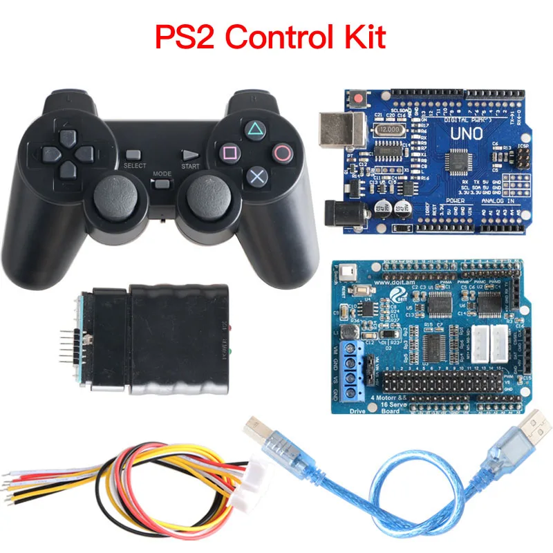 Bluetooth WiFi Handle Controller Kit for Arduino Robot Arm Gripper Tank Car Chassis DIY STEM Kit