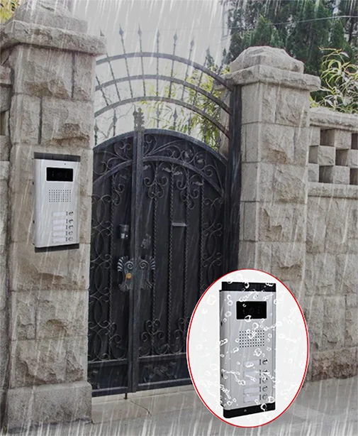 Video Intercom For Apartments Video Door Entry System For Home Door Intercom Outdoor Unit Intercom For a Private House Door Bell