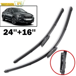 Misima Windshield Windscreen Wiper Blades For Peugeot 301 2013 2014 2015 2016 2017 Front Window Wiper 24